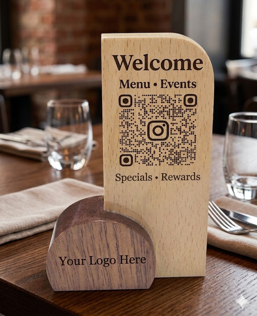 Vertical welcome artisan display